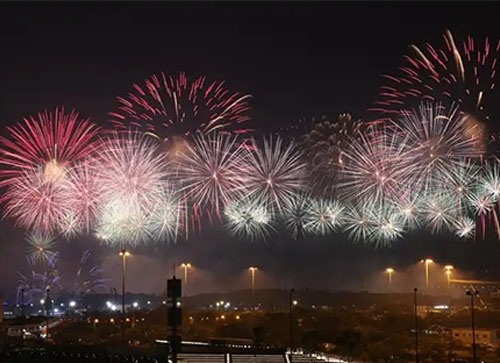 泾源县焰火晚会